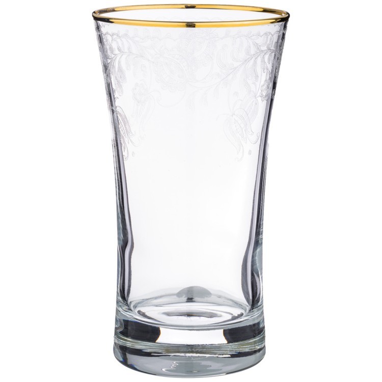 Набор стаканов из 6 шт."тюльпан азур" золото 300 мл Алешина Р.р. (484-659)