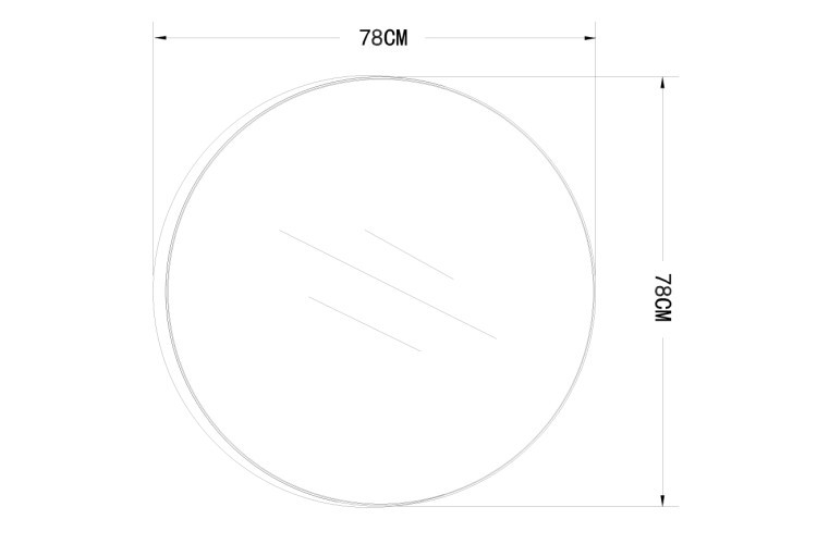 Зеркало в металл. объемной  раме золото d80*10 см (TT-00006016)