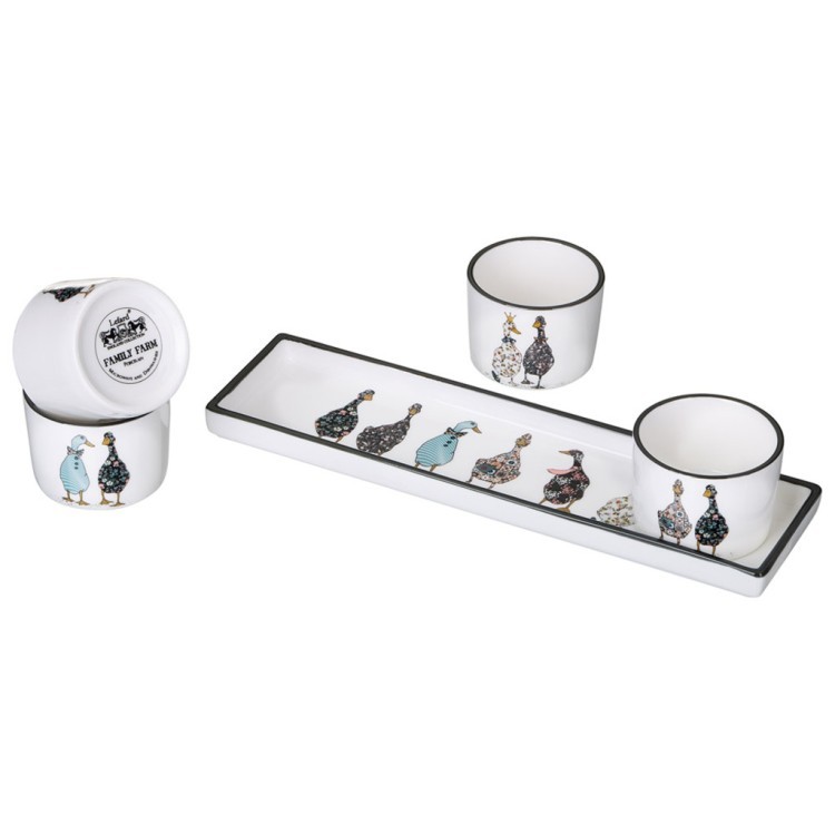 Набор соусников на подставке lefard "family farm" 5 пр. 25 * 7 * 5 см Lefard (263-1415)