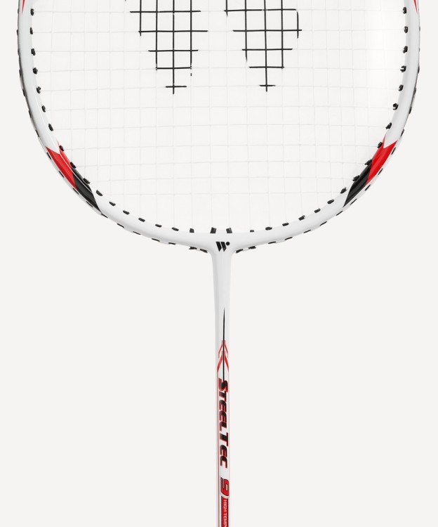 Набор для бадминтона WISH Steeltec 9, 2 ракетки, белый/красный (1585197)