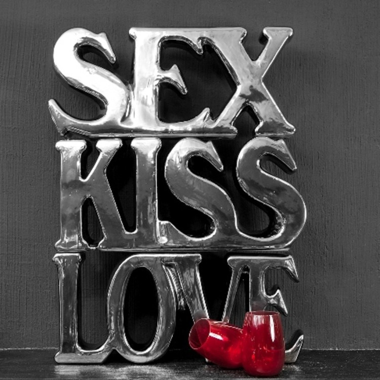 Kiss Sex Love ACC05238, металл, chrom, ROOMERS FURNITURE