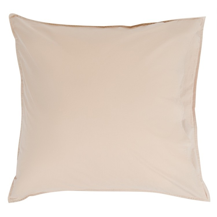 Набор из двух наволочек бежевого цвета из органического стираного хлопка из коллекции essential, 70х70 см (69378)