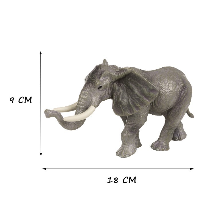 Набор фигурок животных серии "Мир диких животных": Слон и носорог, 2 предмета (MM211-248)