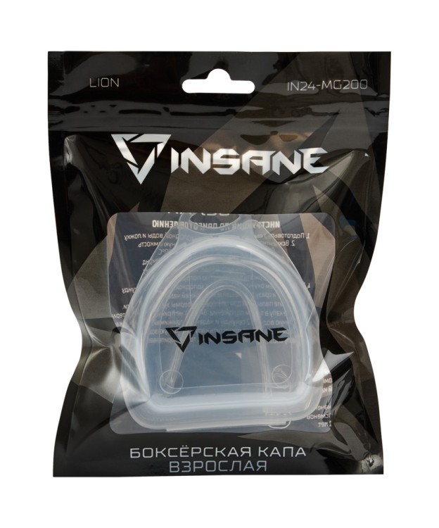 Капа 1-челюстная INSANE LION, ЭВА, прозрачный, с футляром, взрослый (2115180) Капа 1-челюстная INSANE LION, ЭВА, прозрачный, с футляром, взрослый (2115180)