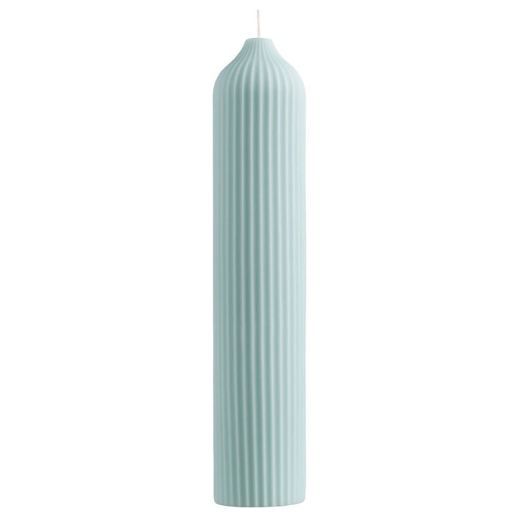 Свеча декоративная мятного цвета из коллекции edge, 25,5 см (73481)