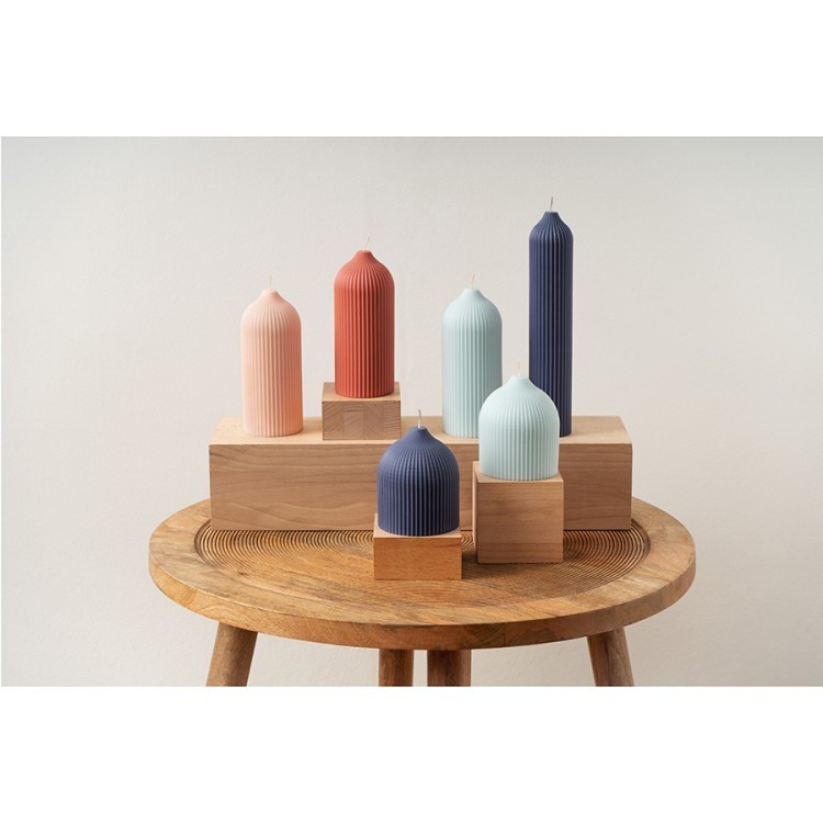 Свеча декоративная мятного цвета из коллекции edge, 25,5 см (73481)