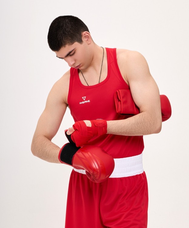 Перчатки боксерские INSANE ORO, ПУ, красный, 14 oz (2108354) Перчатки боксерские INSANE ORO, ПУ, красный, 14 oz (2108354)