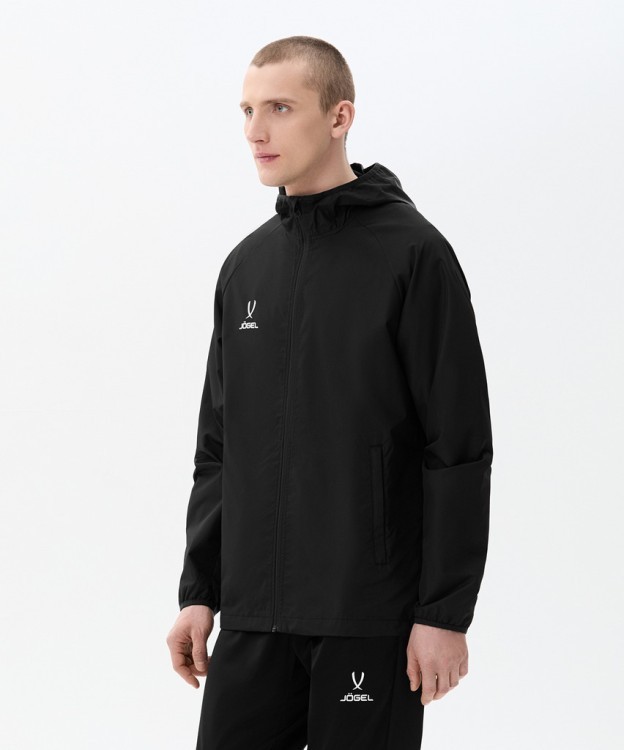 Куртка ветрозащитная JÖGEL CAMP Rain Jacket, черный (2095804) Куртка ветрозащитная JÖGEL CAMP Rain Jacket, черный (2095804)