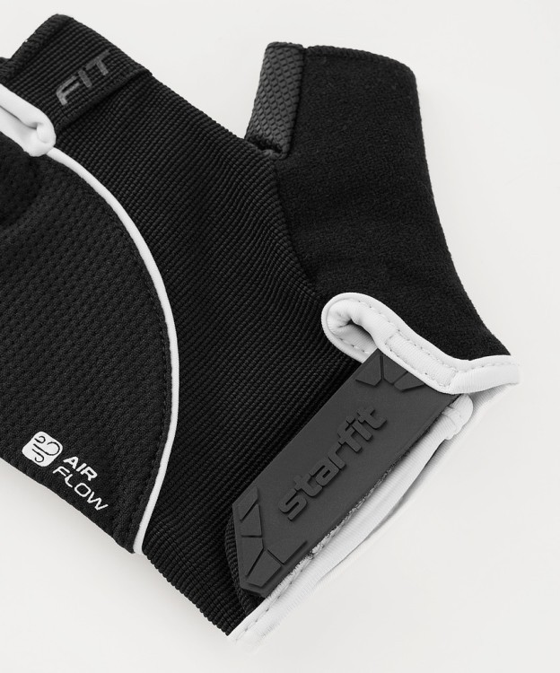 Перчатки для фитнеса Starfit WG-202, черный/белый (2119235) Перчатки для фитнеса Starfit WG-202, черный/белый (2119235)