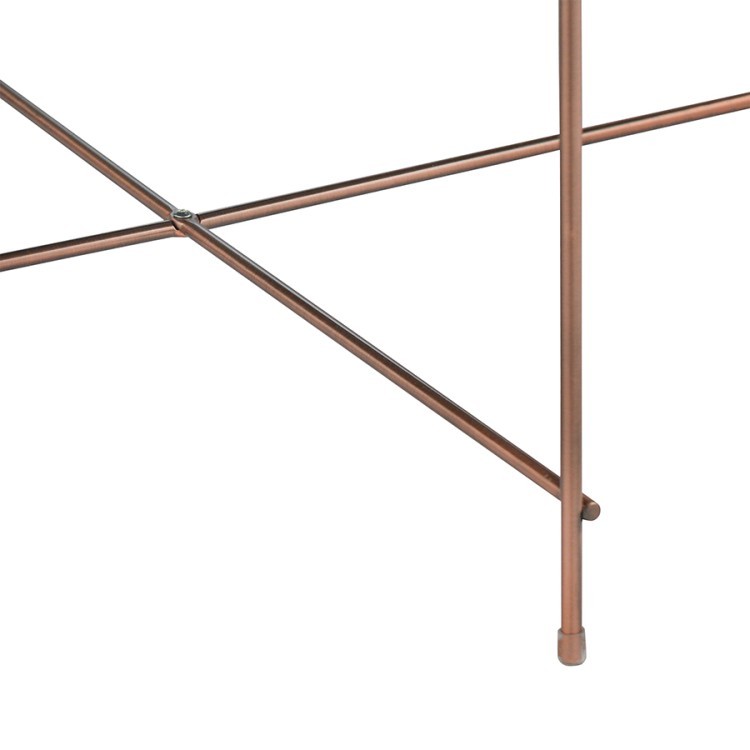 Стол josen, D84,8 см, розовый/медный (74051)