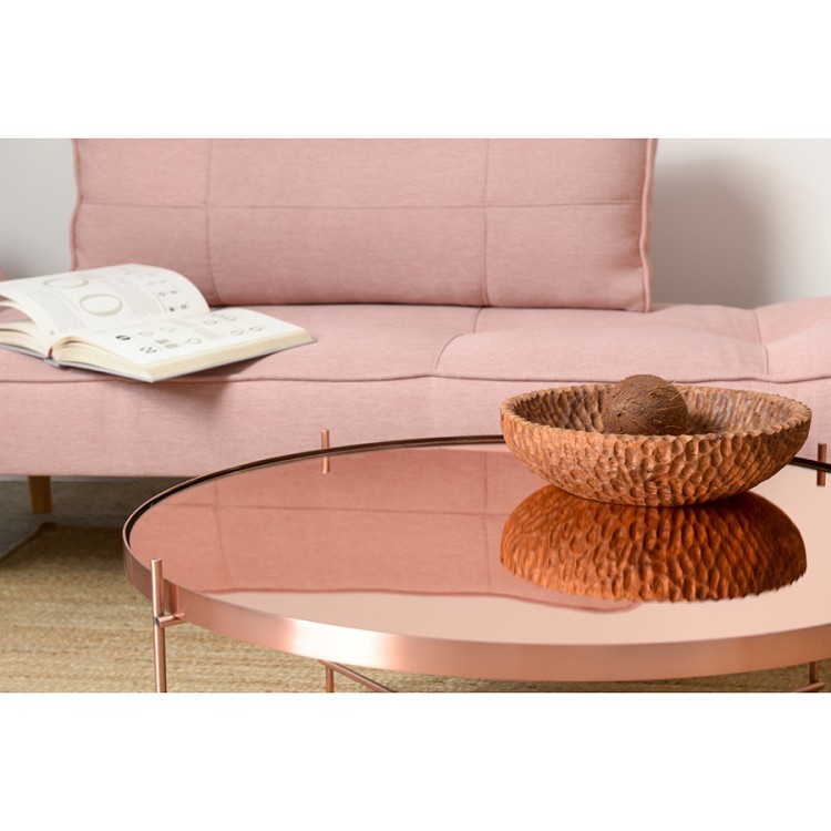 Стол josen, D84,8 см, розовый/медный (74051)