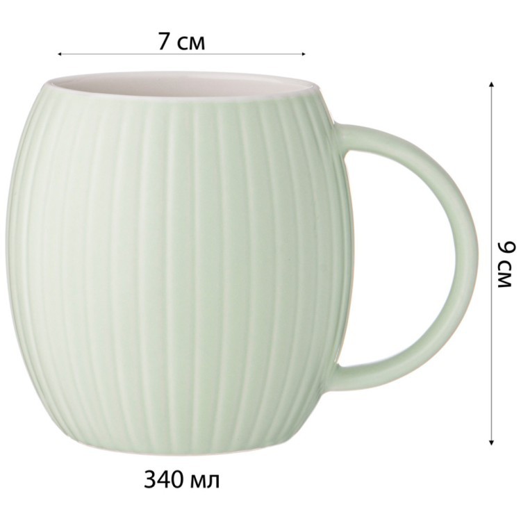 Кружка lefard coffemania 340мл, мятная (90-1092) 