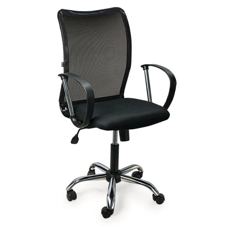 Кресло офисное Brabix Spring MG-308 сетка/ткань черное TW 531403 (1) (71798)