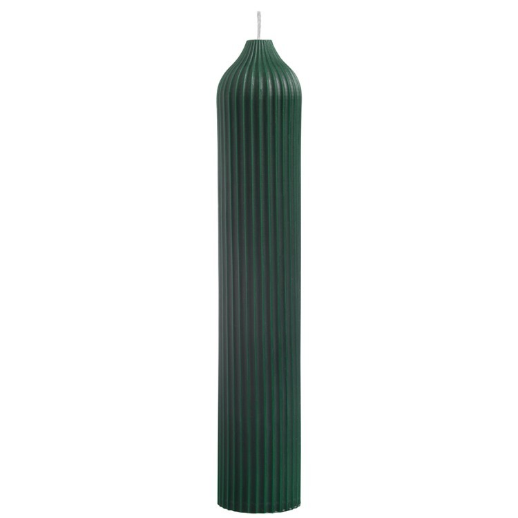 Свеча декоративная темно-зеленого цвета из коллекции edge, 25,5см (74333)
