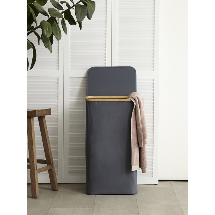 Корзина для белья neat tall, 41х35х74 см, серая (77871)