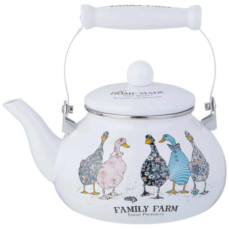 Чайник agness  эмалированный серия "family farm", 2,5 л Agness (934-626)