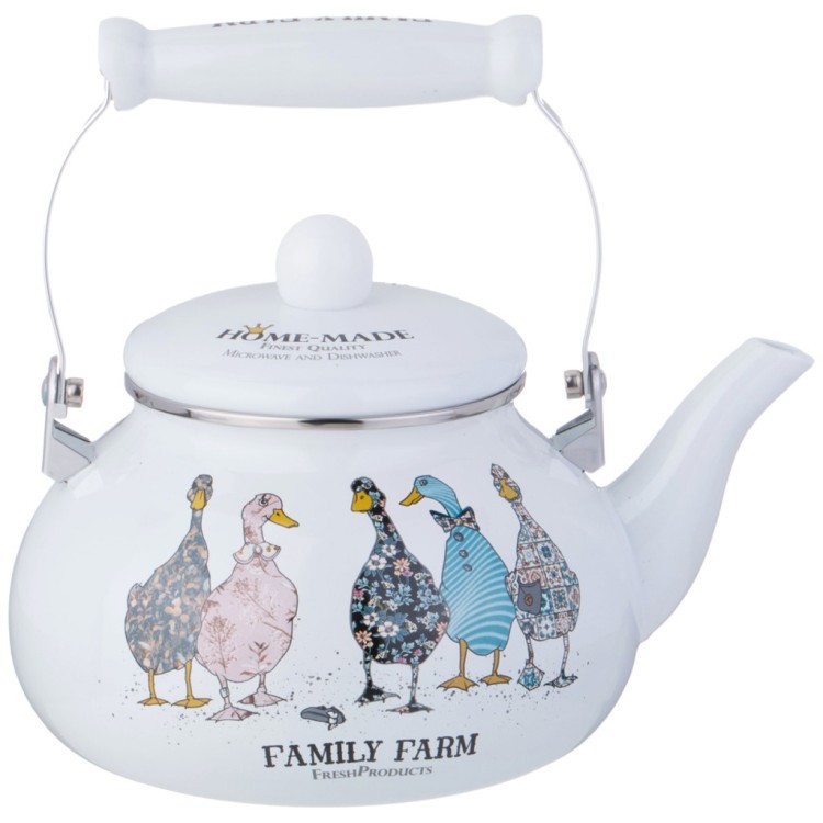 Чайник agness  эмалированный серия "family farm", 2,5 л Agness (934-626)