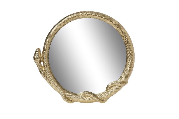 Зеркало декоративное "Змейка" цвет золото 35*36*3см (TT-00005610)