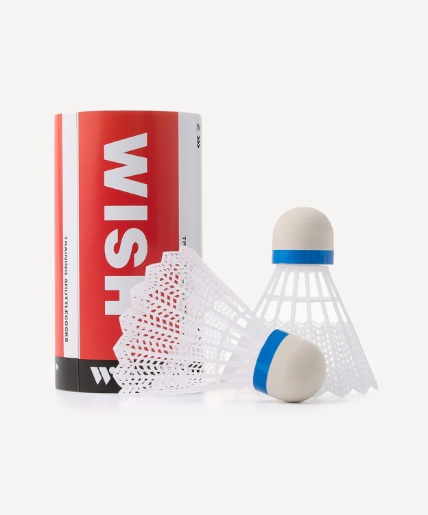 Набор для бадминтона WISH Alumtec 327, 2 ракетки, 2 волана, оранжевый/синий (1585198)