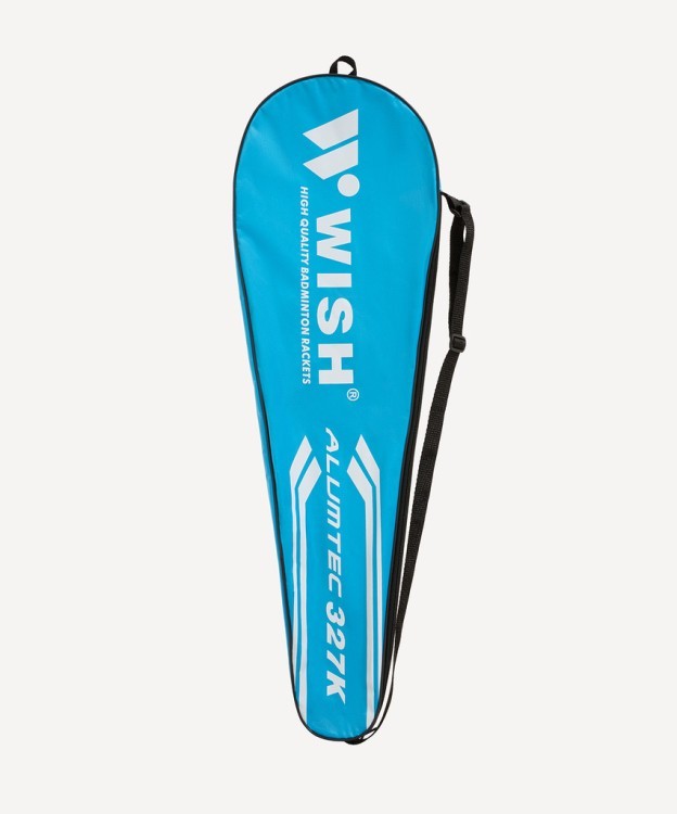 Набор для бадминтона WISH Alumtec 327, 2 ракетки, 2 волана, оранжевый/синий (1585198)