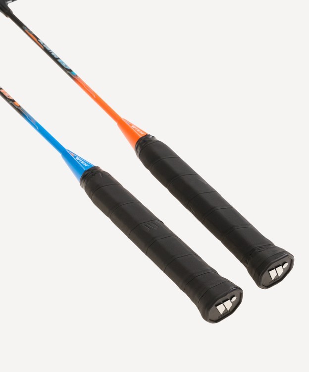 Набор для бадминтона WISH Alumtec 327, 2 ракетки, 2 волана, оранжевый/синий (1585198)