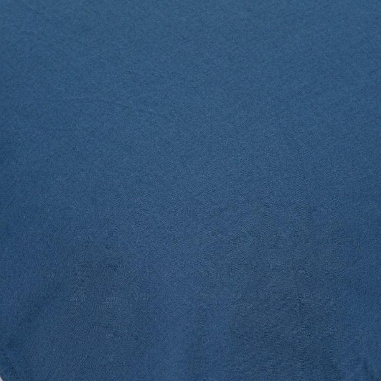 Простыня темно-синего цвета из органического стираного хлопка из коллекции essential, 180х270 см (69409)