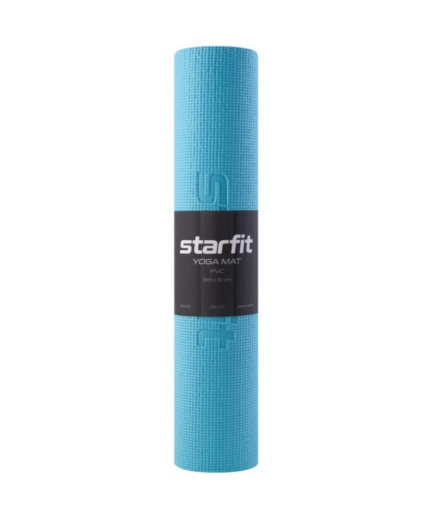 Коврик для йоги и фитнеса Starfit FM-101, PVC, 183x61x0,6 см, синий пастель (2104796) Коврик для йоги и фитнеса Starfit FM-101, PVC, 183x61x0,6 см, синий пастель (2104796)