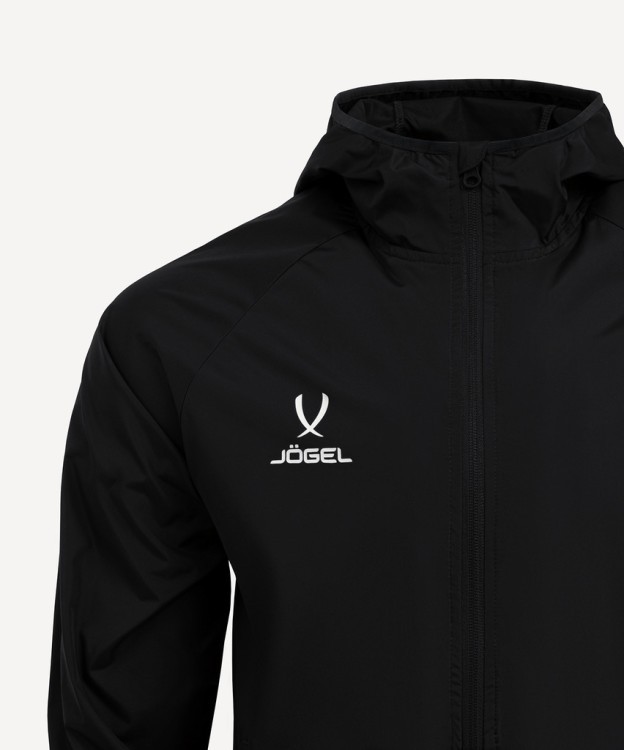 Куртка ветрозащитная JOGEL CAMP Rain Jacket, черный, детский (2095811)