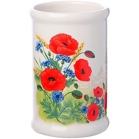 Подставка с кухонными приборами Цветущие Маки дол/дер/жел LR (60290)