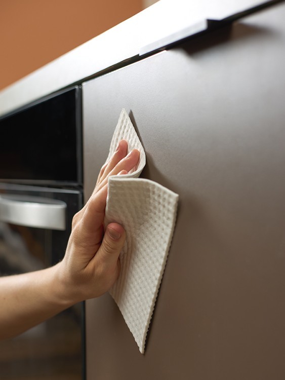 Набор салфеток для уборки из целлюлозы eco clean, белые, 10 шт. (78841)