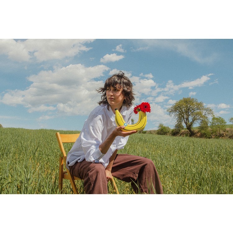 Ваза для цветов banana, 19 см, желтая (75711)