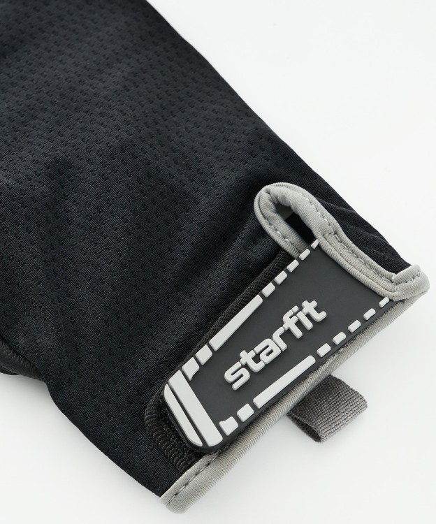 Перчатки для фитнеса Starfit WG-203, черный/серый (2119240) Перчатки для фитнеса Starfit WG-203, черный/серый (2119240)