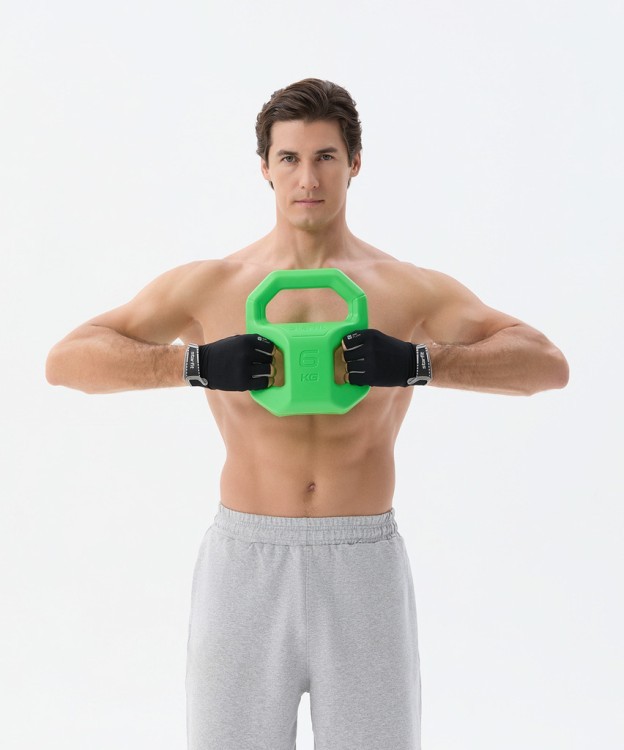 Перчатки для фитнеса STARFIT WG-203, черный/серый (2119241)