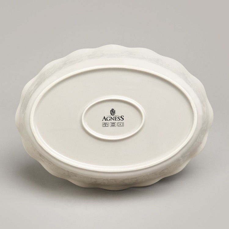 Форма для запекания с крышкой beige 33*24*8/13см 2000 мл Agness (780-127) Форма для запекания с крышкой beige 33*24*8/13см 2000 мл Agness (780-127)