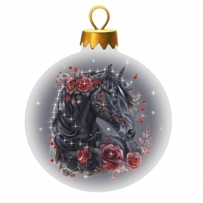 Новогодний шар Благородство тепла с кристаллами Swarovski (2527)