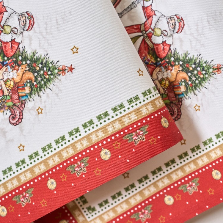 Набор полотенец из 2 шт "с новым годом ",40х60см, 100% хлопок,красный,твил, Lefard (850-763-6)