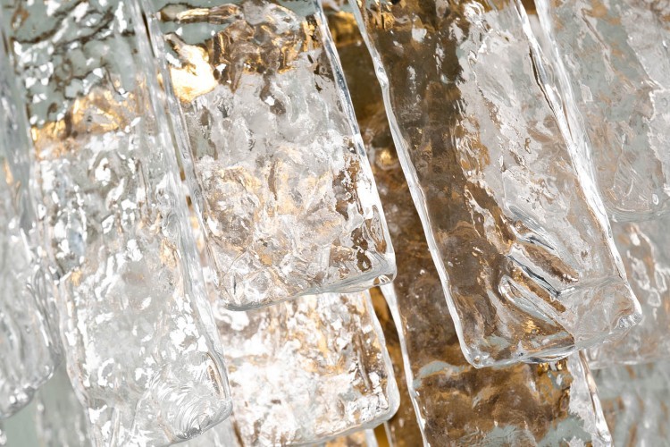Бра "Ice" рифленое стекло/латунь L19*W36*H32см (TT-00009500)