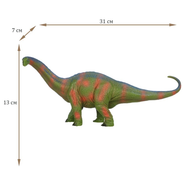 Игрушка динозавр серии "Мир динозавров" - Фигурка Брахиозавр (MM216-391)