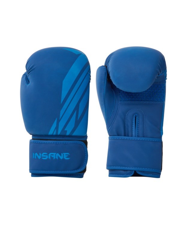 Перчатки боксерские INSANE ORO, ПУ, синий, 10 oz (2108356) Перчатки боксерские INSANE ORO, ПУ, синий, 10 oz (2108356)