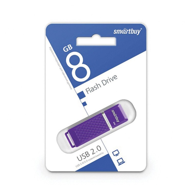 Флешка 8 GB Smartbuy Quartz USB 2.0 (SB8GBQZ-V) (65834)
