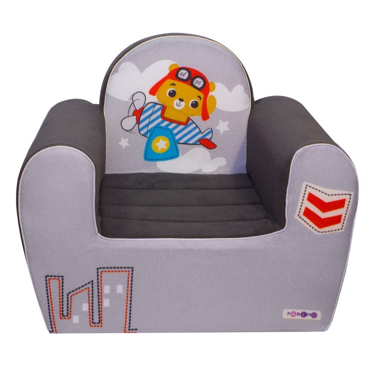 Бескаркасное (мягкое) детское кресло серии "Экшен", Летчик, цвет Дрим (PCR320-53)