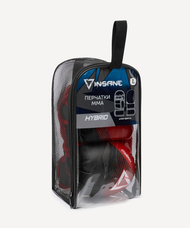 Перчатки INSANE MMA HYBRID, красный (2115455)