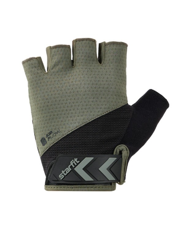 Перчатки для фитнеса Starfit WG-204, черный/хаки (2119246) Перчатки для фитнеса Starfit WG-204, черный/хаки (2119246)