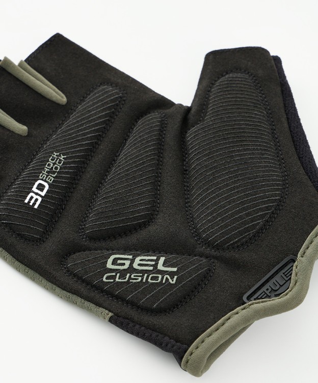 Перчатки для фитнеса STARFIT WG-204, черный/хаки (2119247)