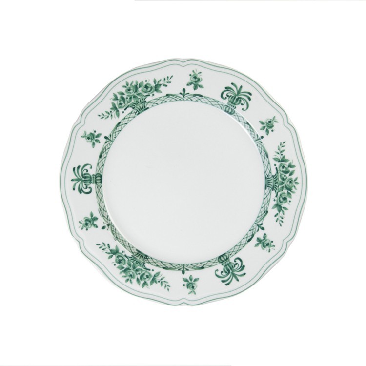 Тарелка LANT032VD003265, 26.5, фарфор, white, green, LE COQ