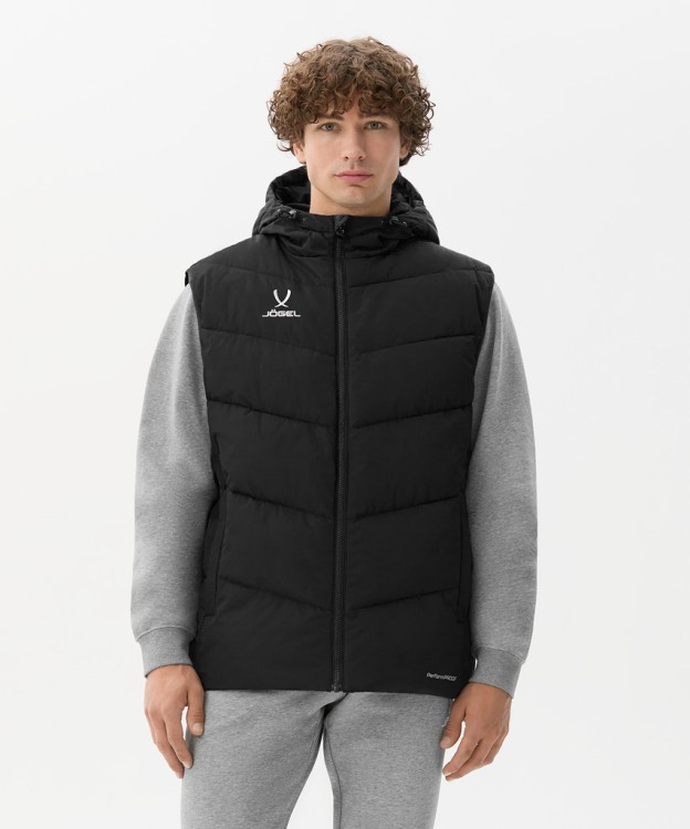 Жилет утепленный c капюшоном JOGEL ESSENTIAL PerFormPROOF Padded Hooded Vest, черный (2126159)