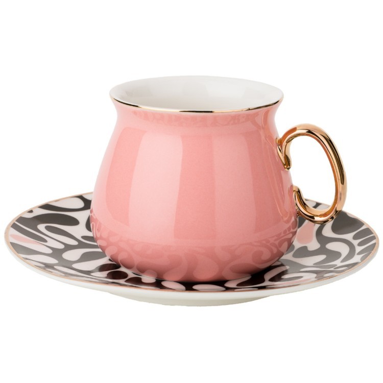 Чайный набор на 4пер. 8пр. 220мл, розовый Lefard (91-071)