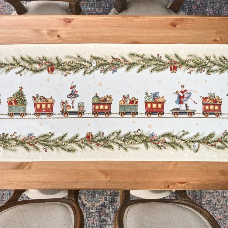 Дорожка на стол "щелкунчик", 45х300см, бежевый, 100% хлопок,твил Lefard (850-757-32)