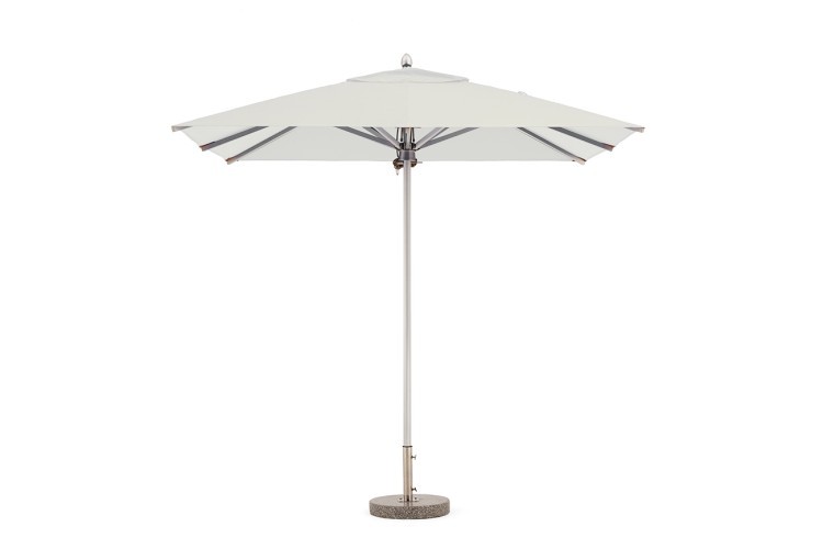 Зонт уличный белый 300*300см с мраморн. утяжелителем (TT-00005506)