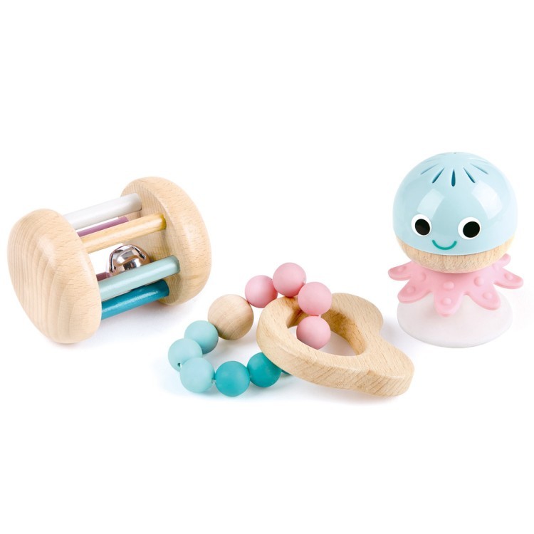 Набор игрушек погремушек для новорожденных "Сенсорный" (E0106_HP)